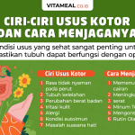 ciri-ciri usus kotor