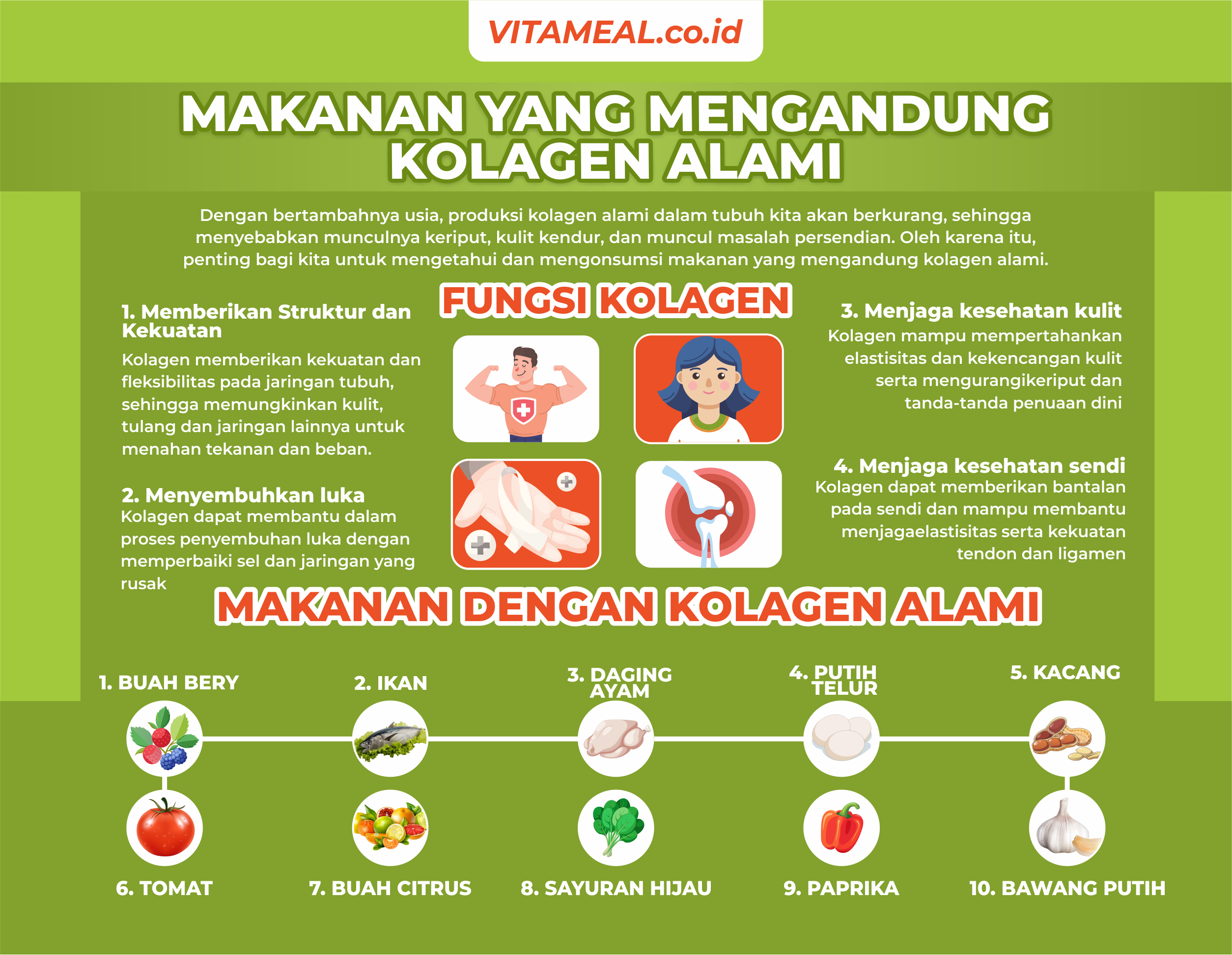 makanan yang mengandung kolagen alami
